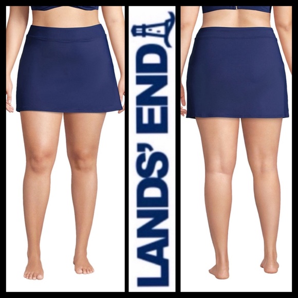 NWT Lands’ End Chlorine Resistant Swim Skirt - Picture 5 of 9